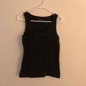 Black Kate Spade Bow Tank